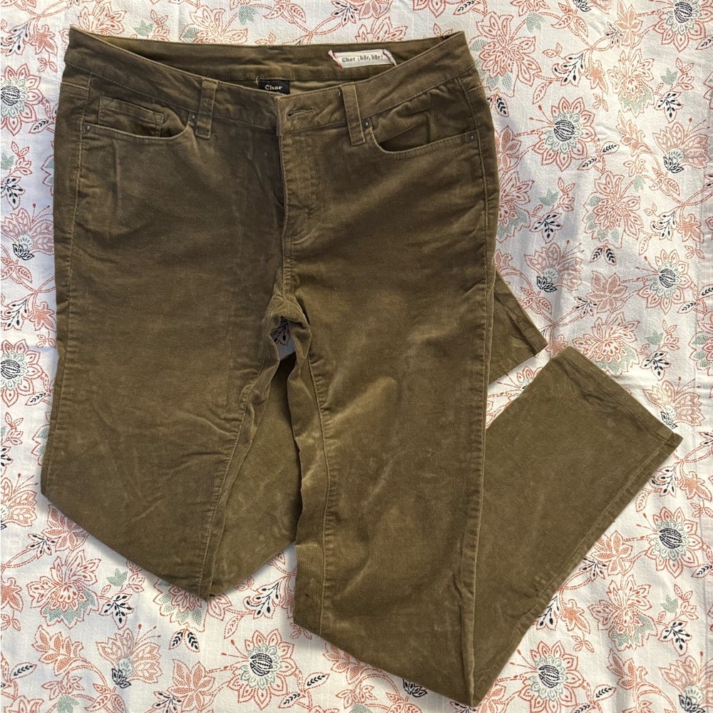 Chor Corduroy Olive Green Pants
